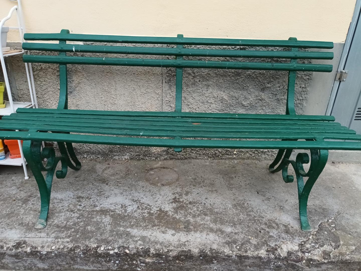 Panchina Da Giardino Outsunny In Ferro Vintage - 2 Posti Per Esterno - Foto 2