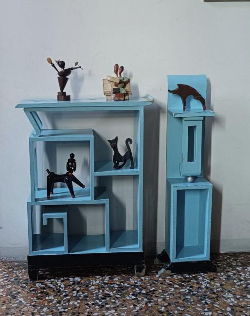 Opere di Tavolara , Cirillo, Tato, Schrammen in mobiletti futuristi