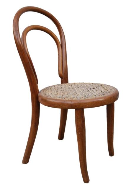 1.Gebrüder Thonet - Sedia da bambino derivante dalla classica n.14 Fine  Ottocento